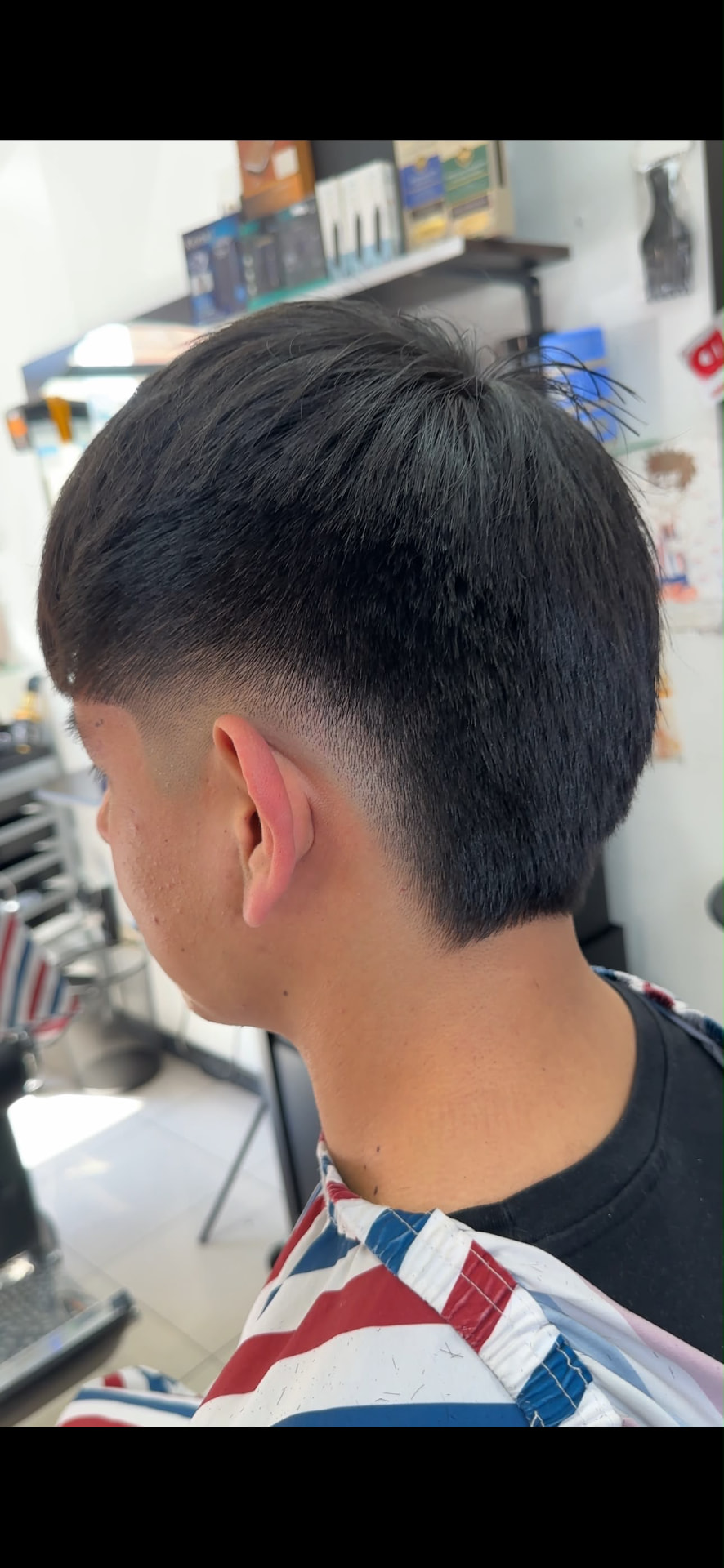Taper bajo con nuca degradada