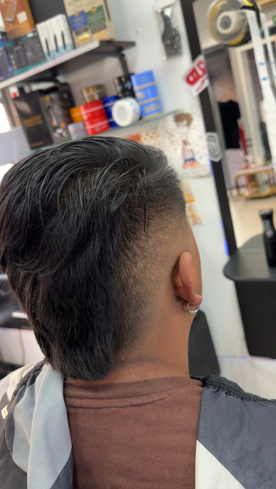 Undercut con textura